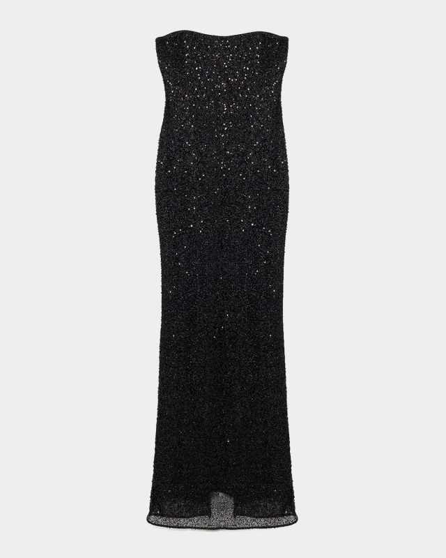 Xyla Strapless Sequin Column Gown